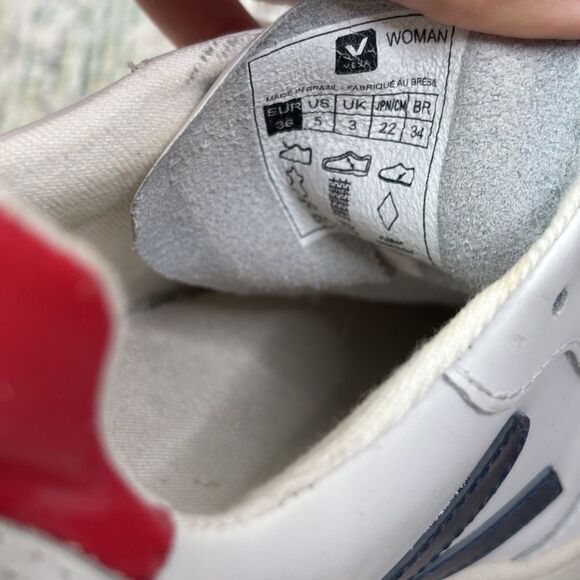 VEJA V-10 White Nautico Sneakers - Picture 2 of 9